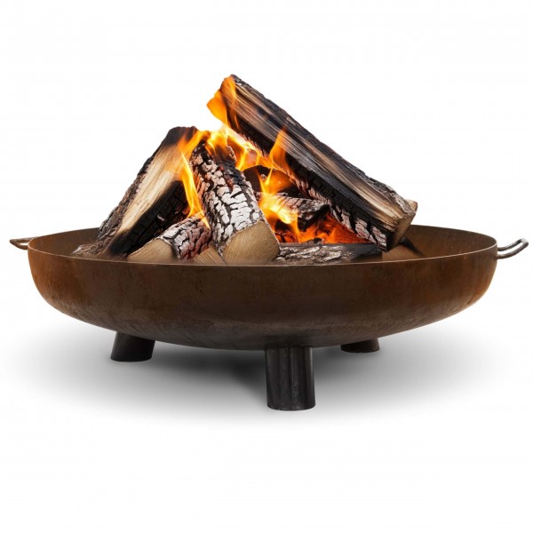 Brasero BonBowl Plus com pés em aço Corten preto Ø60 - 1