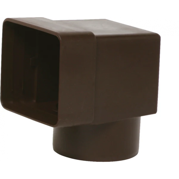 Adaptador boca de descarga quadrada para cilíndrica Ø100 mm - 1