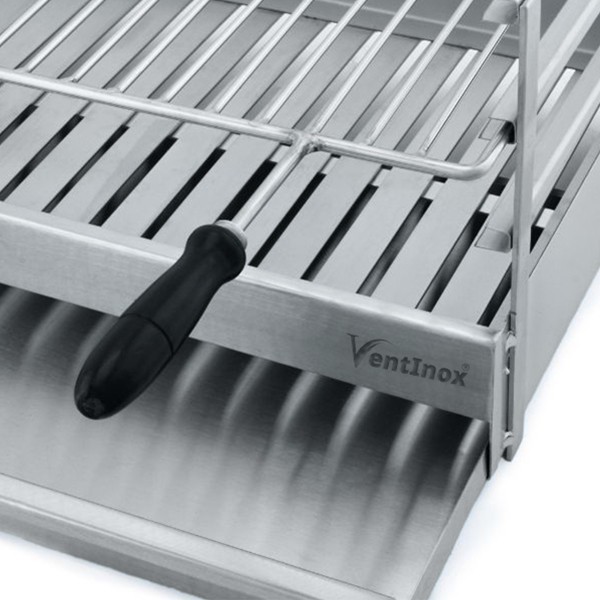 Grelhador de pousar aberto FLAME em Inox 60x40 - 5