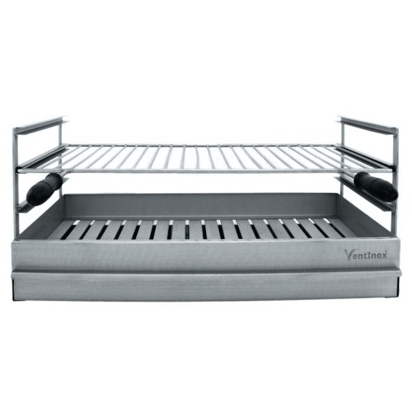 Grelhador de pousar aberto FLAME em Inox 70x40 - 3