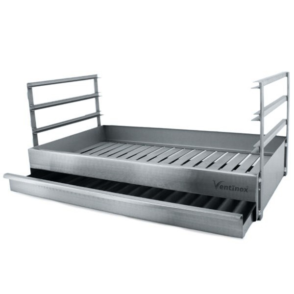 Grelhador de pousar aberto FLAME em Inox 70x40 - 6