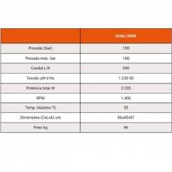 Hidrolavadora de água KRUGER 150 bar | 540 l/h - Profissional - 4