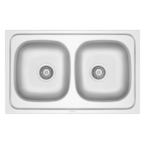 Lava-louças AIR-M2080 de pousar 2 pias 80X50 - 1