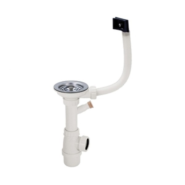 Válvula Inox + sifão 1 pia para lava-louças Ø 115 mm - 1