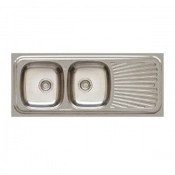 Lava-louças AIR-M3120 de pousar 2 pias+escorredor 140 X 60 - 2