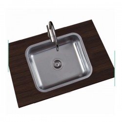 Lava-louças SHARP-IBERICO 50 de encastrar 1 pia 55x45x16 - 2