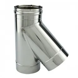 Tê 45º para chaminé em Inox simples - 1