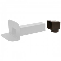 Adaptador boca de descarga quadrada para cilíndrica Ø100 mm - 2