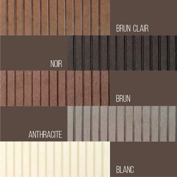 Pack 150m² de deck composite 2200x150x23mm - 2