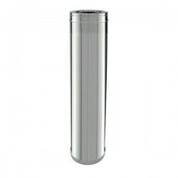 Tubo rígido Inox parede dupla isolado 1m - 1