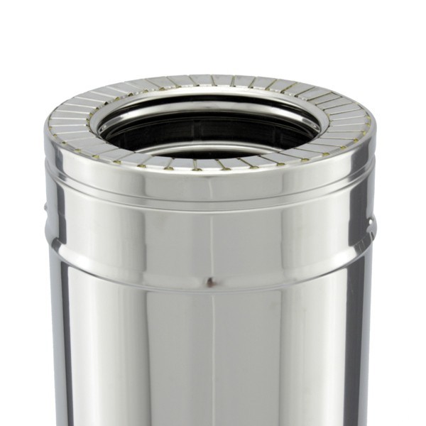 Tubo rígido Inox parede dupla isolado 1m - 2
