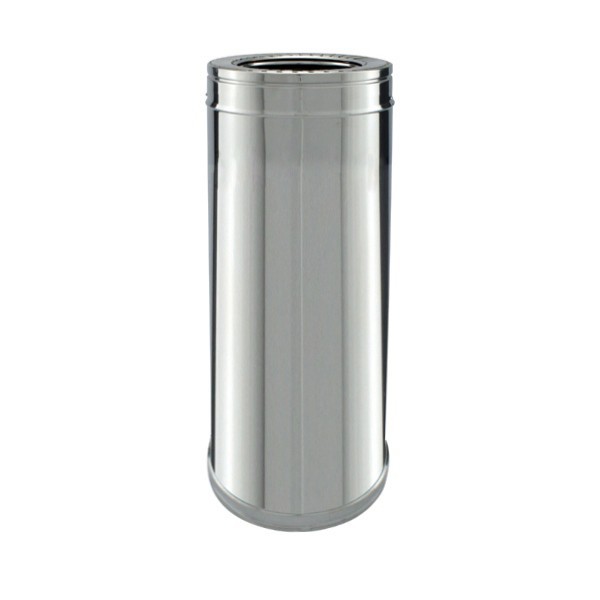 Tubo rígido Inox parede dupla isolado 50 cm - 1
