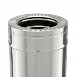 Tubo rígido Inox parede dupla isolado 33 cm - 2