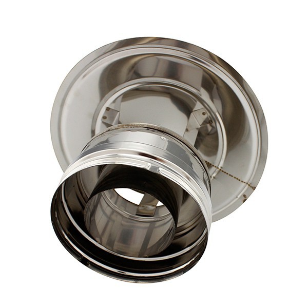 Chapéu chinês para chaminé em Inox parede dupla - 2