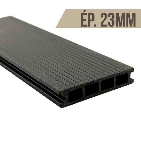 Lamina de deck composite Preto 2200x150x23mm - 1