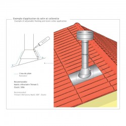 Gola para cobre águas em Inox Preto / antracite - 5
